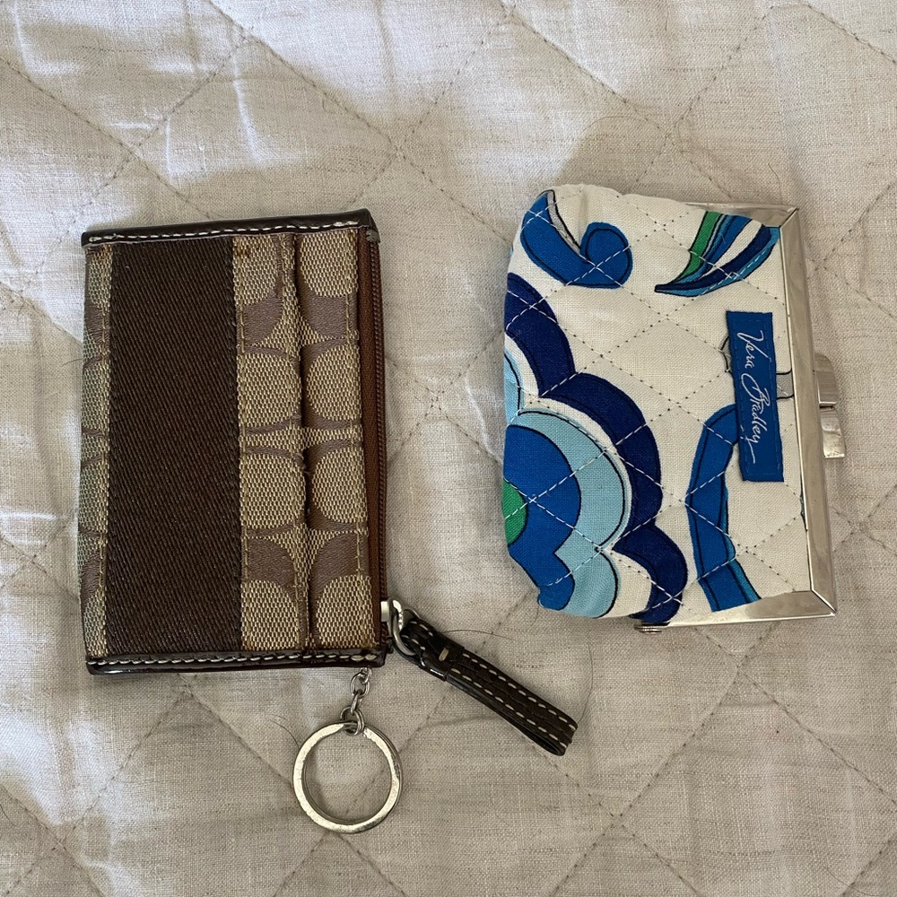 Coach and Vera Bradley Card and Change Holder